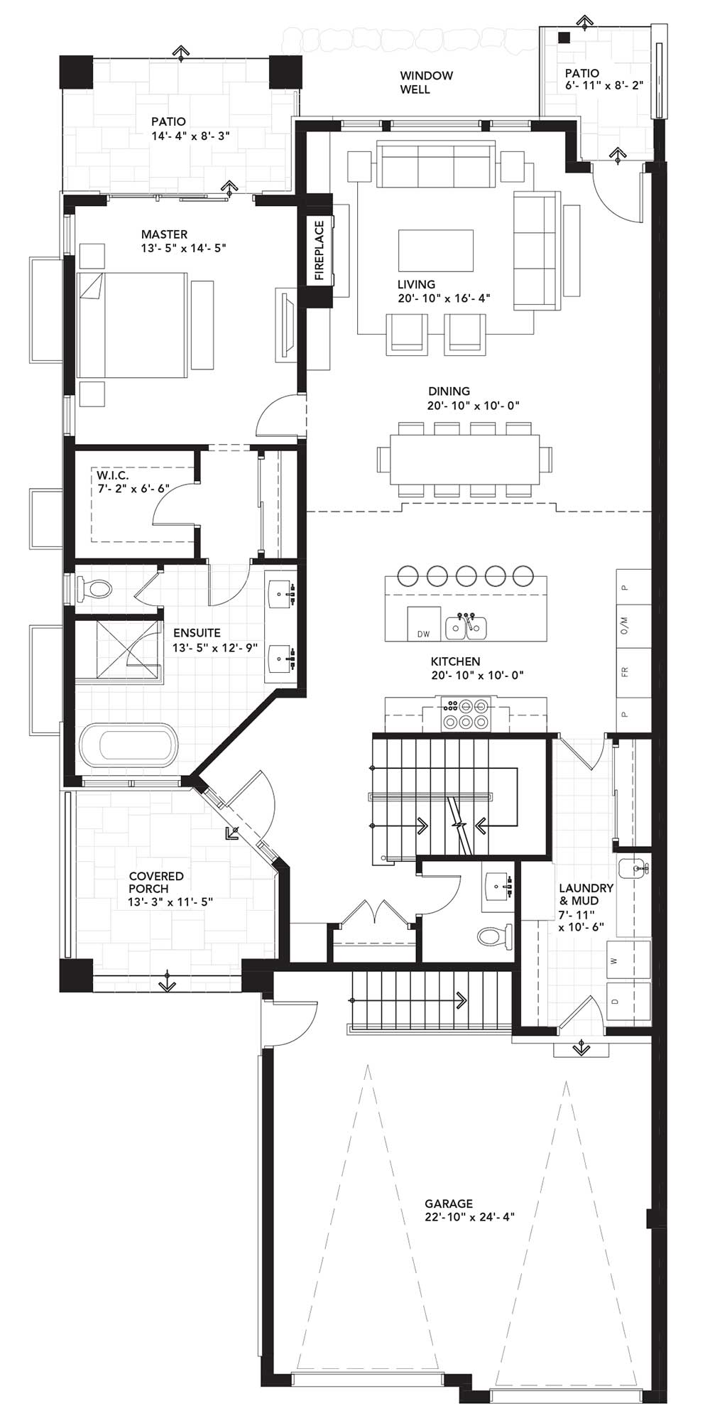 Main Floor Plan - Left Unit