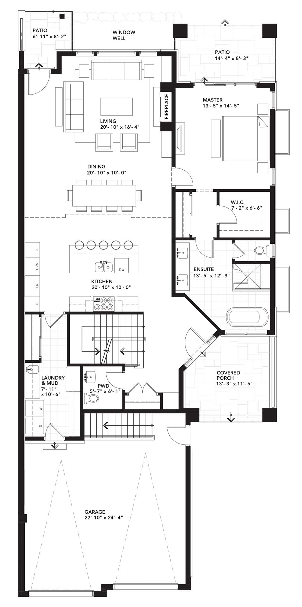 Main Floor Plan - Right Unit